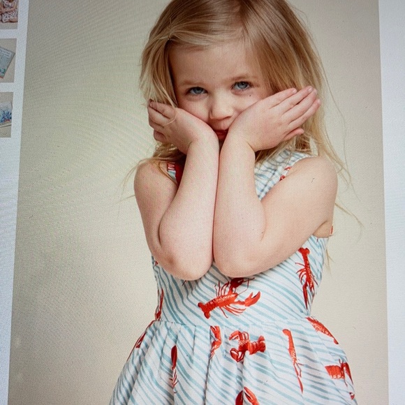 Mommy and Me Palava lobster print organic dresses - Picture 5 of 14